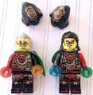 ACRONIX KRUX TWINS BOTH NINJAGO WORLD LEGO MINIFIGURES
