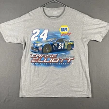 NASCAR Shirt Mens L Gray Chase Elliott Hendrick Motor Sports #24 Graphic NAPA