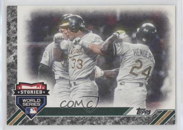 2017 Update Storied World Series 1989 Oakland Athletics Jose Canseco HOF 0t2