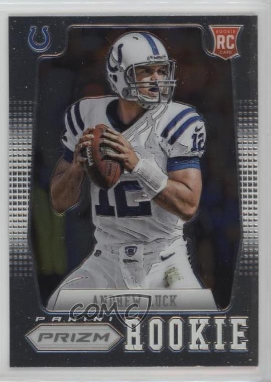 2012 Panini Prizm Andrew Luck (Ball at Shoulder) #203 Rookie RC 7bt