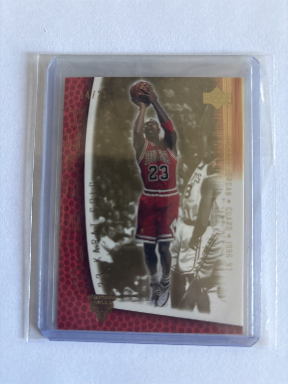 2001-02 Upper Deck MJ'S Back - Mj's Back Michael Jordan #MJ-32 23 Karat Gold /23