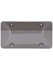 2x Gray License Plate Tag Frame Covers Bubble Shields Protector for US Car Truck