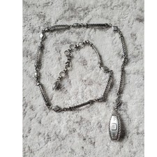 Brighton Silver Tone Bali Filigree Heart Chain Link Adjustable Belt 41 Inch