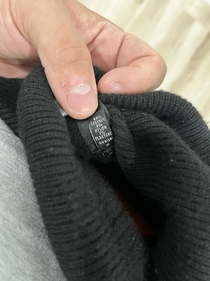 Suéter Ralph Lauren Black Label cashmere gola alta XL japonês reversível raro - Imagem 4 de 4