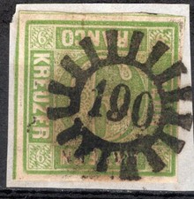 Bayern Mi.Nr. 5 Mühlrad 190 , gestempelt ( 6355 )