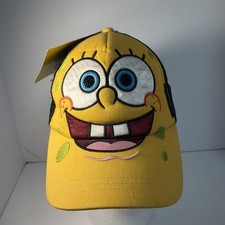 2010 Spongebob Squarepants 10th Anniversary One Size Youth Hat Cap New