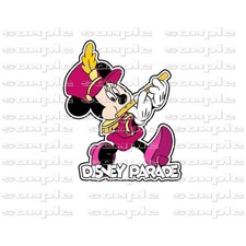 Disney Minnie Parade dskd Title Premade Scrapbook Paper Piece die cut