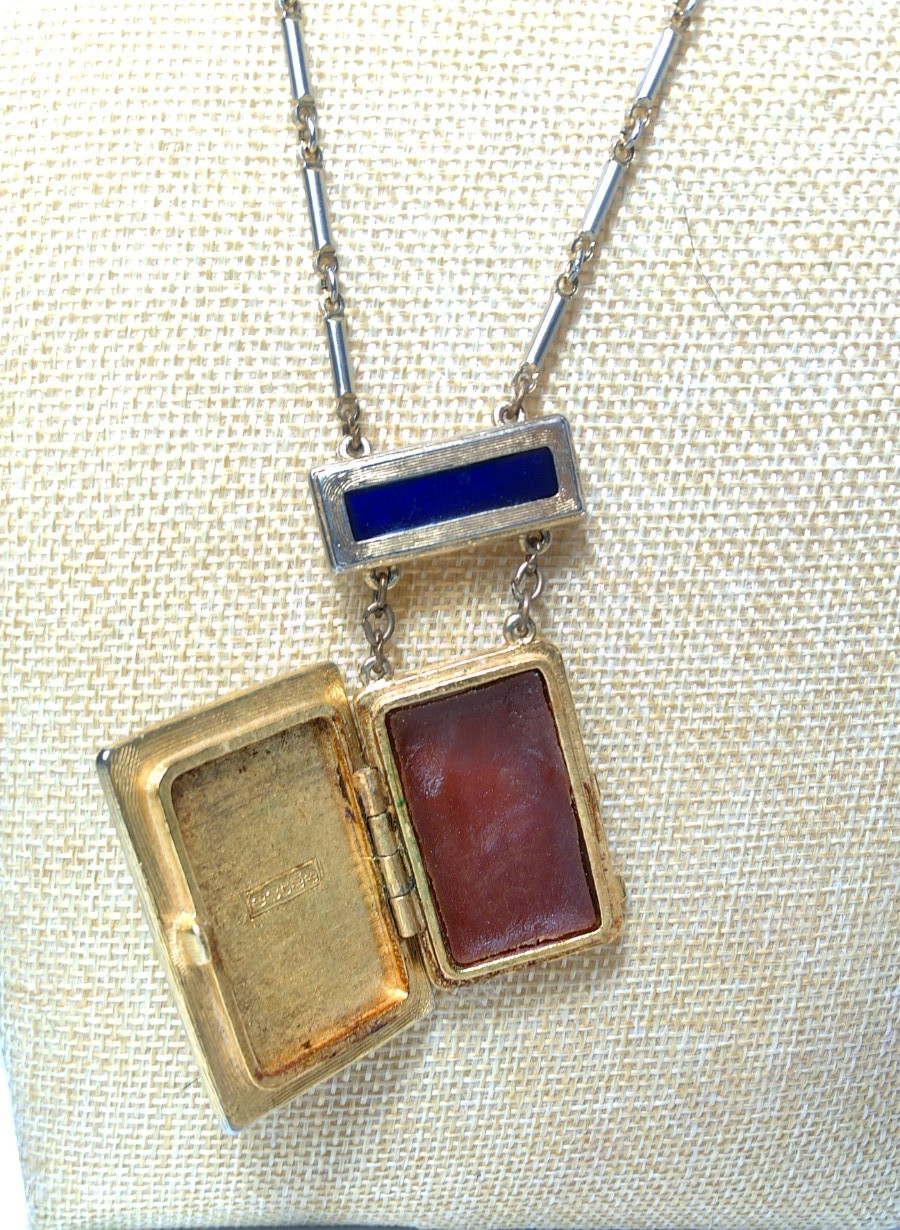 Rare Estee Lauder Royal Solid Perfume Necklace — … - image 6