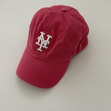 New York Mets MLB Pink Strapback Hat Fan Favorite Adjustable Baseball Cap Classy