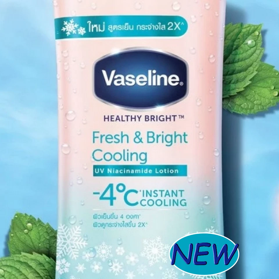 Vaseline Healthy Bright Fresh & Bright Skin -4°c Cooling Lotion 500 ml. 3 Pack - Image 3 of 4