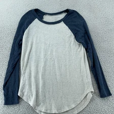 American Eagle Shirt Women's Small Soft & Sexy Plush Raglan Baseball Long Sleeve
