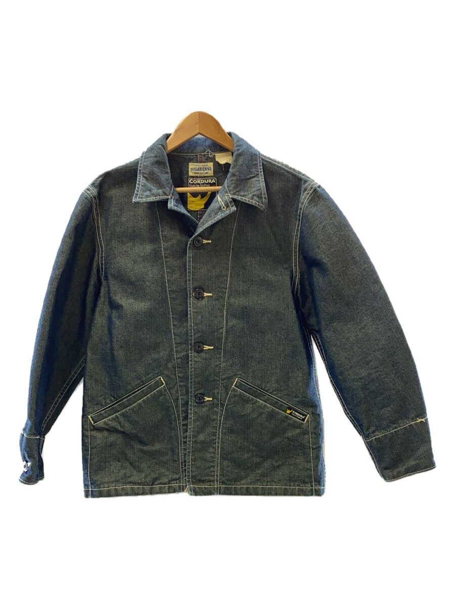 SUGAR CANE Navy Cotton Coverall Work Jacket Vintage Workwear Style