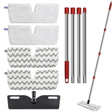 Microfiber Mops for Floor Cleaning, Dust Flat Flip Mop for Hardwood Floors wi...