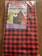 Maasai Masai Shuka Blanket Red Black Plaid 57x79 Throw Tribal African SUNTAN