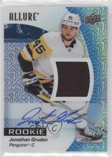 2023 Upper Deck Allure Rookies Blue Line Jersey 30/75 Jonathan Gruden Auto 1q7q