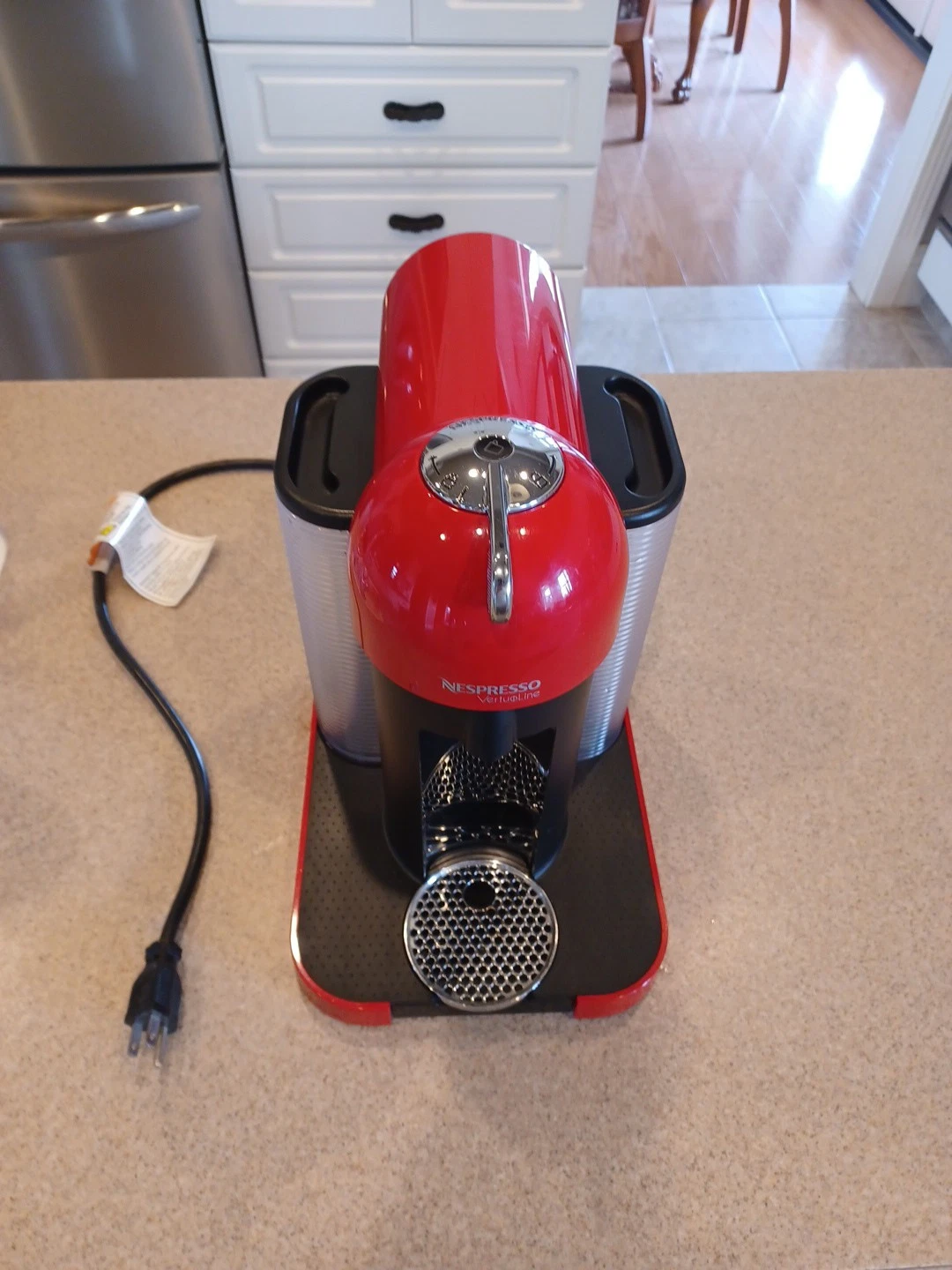 Nespresso VertuoLine Coffee & Espresso Machine Red, Chrome