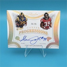 2025 Panini Flawless Career Progressions Steven Jackson Auto 25/25 NFL