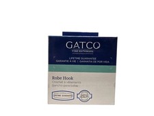 Gatco 4235 Latitude II Single Robe Hook in Brushed Brass NEW