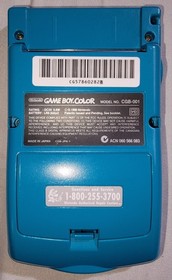 1998 Nintendo Game Boy Color Launch Edition TEAL BLUE PERFECT MINT CONDITION!