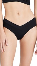 L Space LSpace Women's Pratt Bikini Bottoms, Black, M