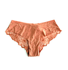 Victoria's Secret PINK No-Show Lace Back Cheekster Panty Rusty