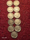 Lot of 11 Buffalo Nickels 1920-1937 Native American and Buffalo Design