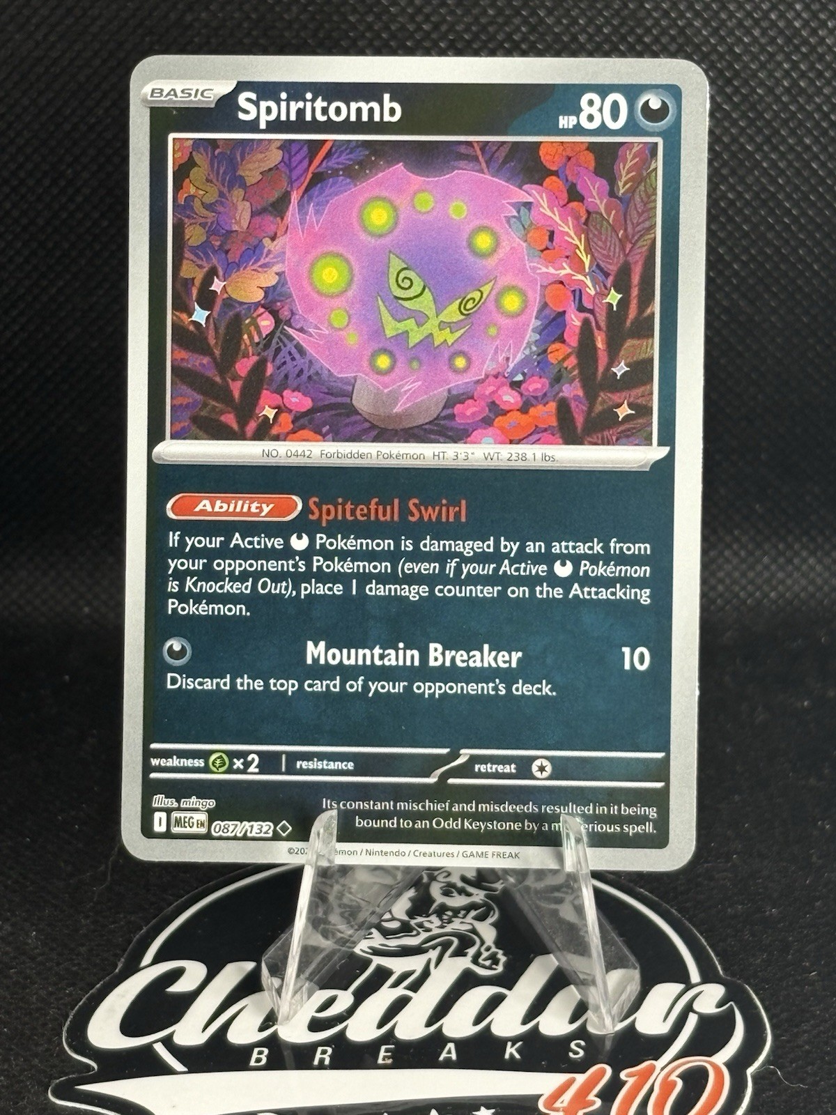 Pokemon Spiritomb 087/132 Reverse Holo ME01 Mega Evolution NM 