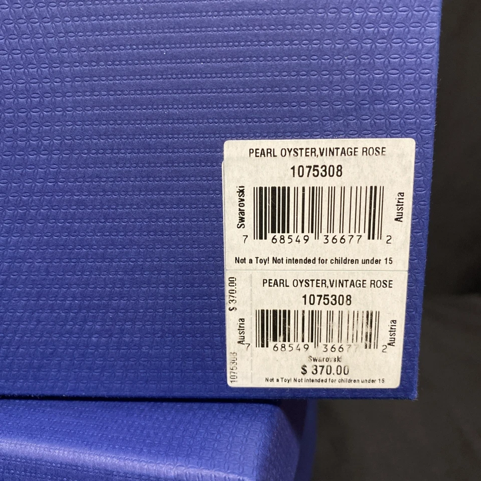 Swarovski Vintage Rose Pink Crystal Large - Pearl Oyster 1075308 - Image 3 of 4