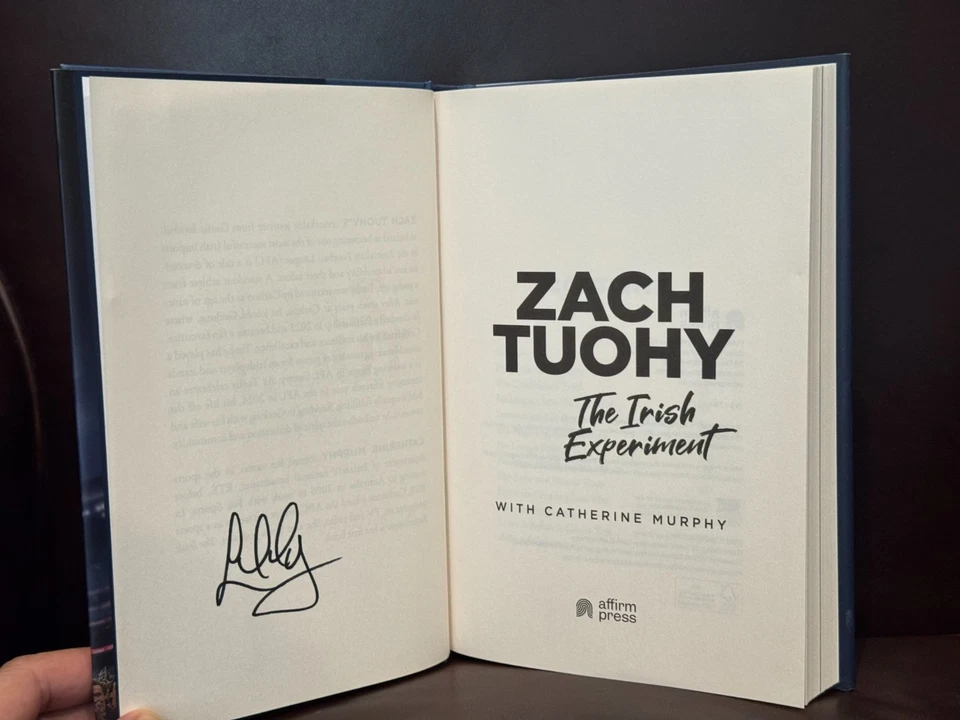 SIGNED The Irish Experiment Zach Tuohy Geelong Cats Blues Carlton AUTOGRAPHED - image 2 of 4