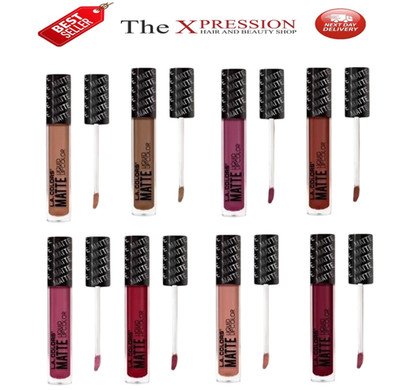 LA Colors matter flüssiger Lippenstift langlebig alle Farben am nächsten Tag UK