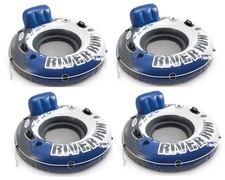 Intex River Run 1 Inflatable 53inch Floating Lake Tube Blue 4Pack