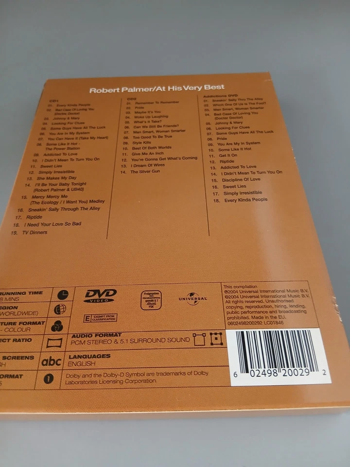 Robert Palmer At His Very Best 2cd &1 Dvd New Foto 2 de 2