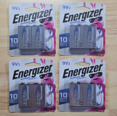 #ad Energizer Ultimate Lithium Batteries 9V 2 Packs Exp 2033 LOT OF 4 PACKS $54.98