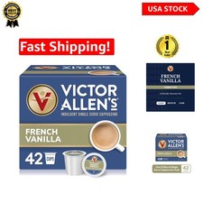 Victor Allen's French Vanilla Cappuccino - 42 Count K-Cup Pods for Keurig Lovers