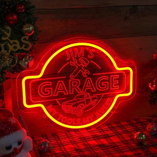 Custom Garage Neon Signs Personalized Light Up Garage Signs Workshop Car Sign - Picture 4 of 15