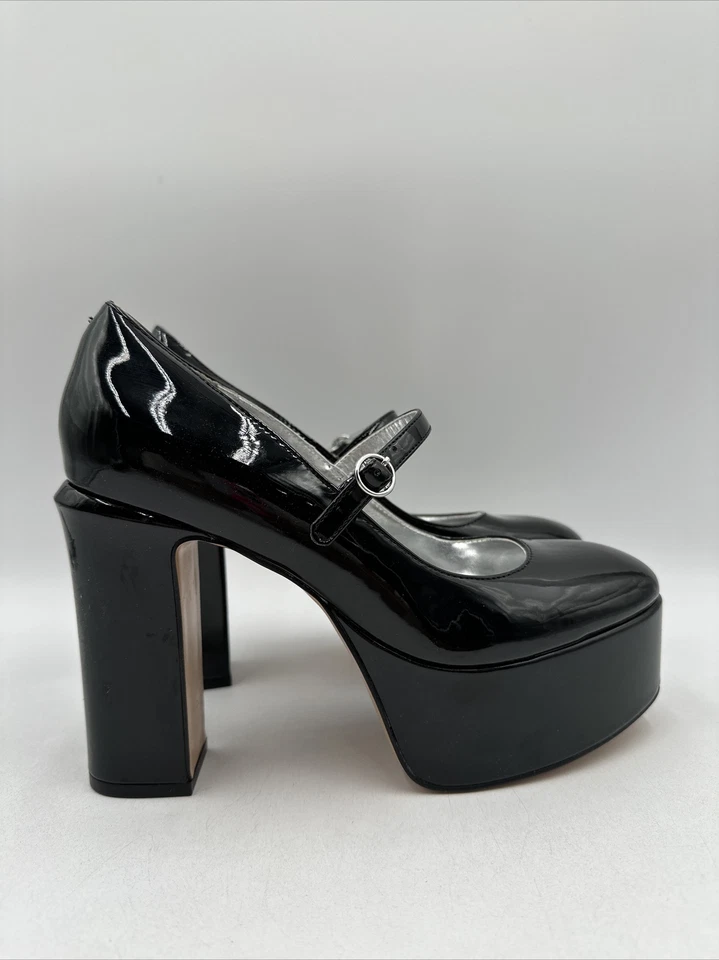 Женский микс No 6 Aaralyna платформе Mary Jane насос черный размер 8,5 M - Изображение 3 из 4