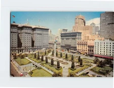 Postcard Union Square San Francisco California USA