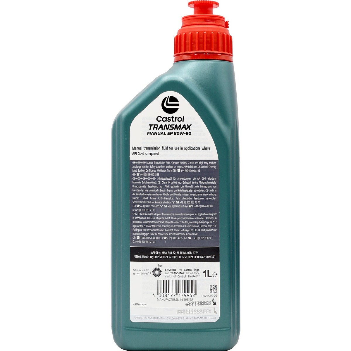 Castrol TRANSMAX Manual EP 80W-90 80W90 MTF Transmission Fluid - 1