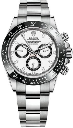 Rolex Cosmograph Daytona "Panda" White Black Dial Self-Winding Mens Luxury Watch