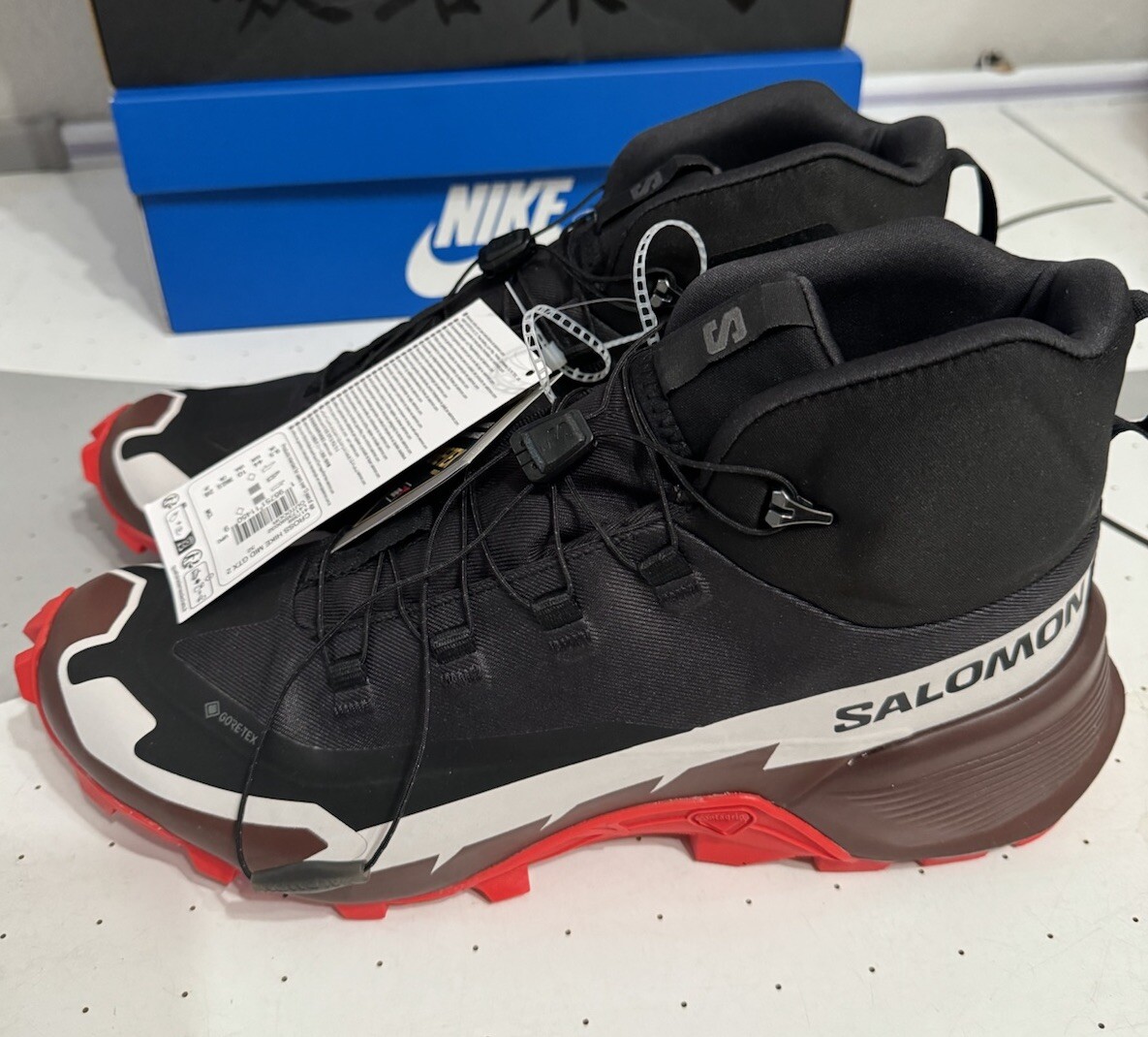 Stivali da trekking Salomon Cross Hike Mid GTX 2 uomo 10 scarpe impermeabili Gore Tex NUOVI