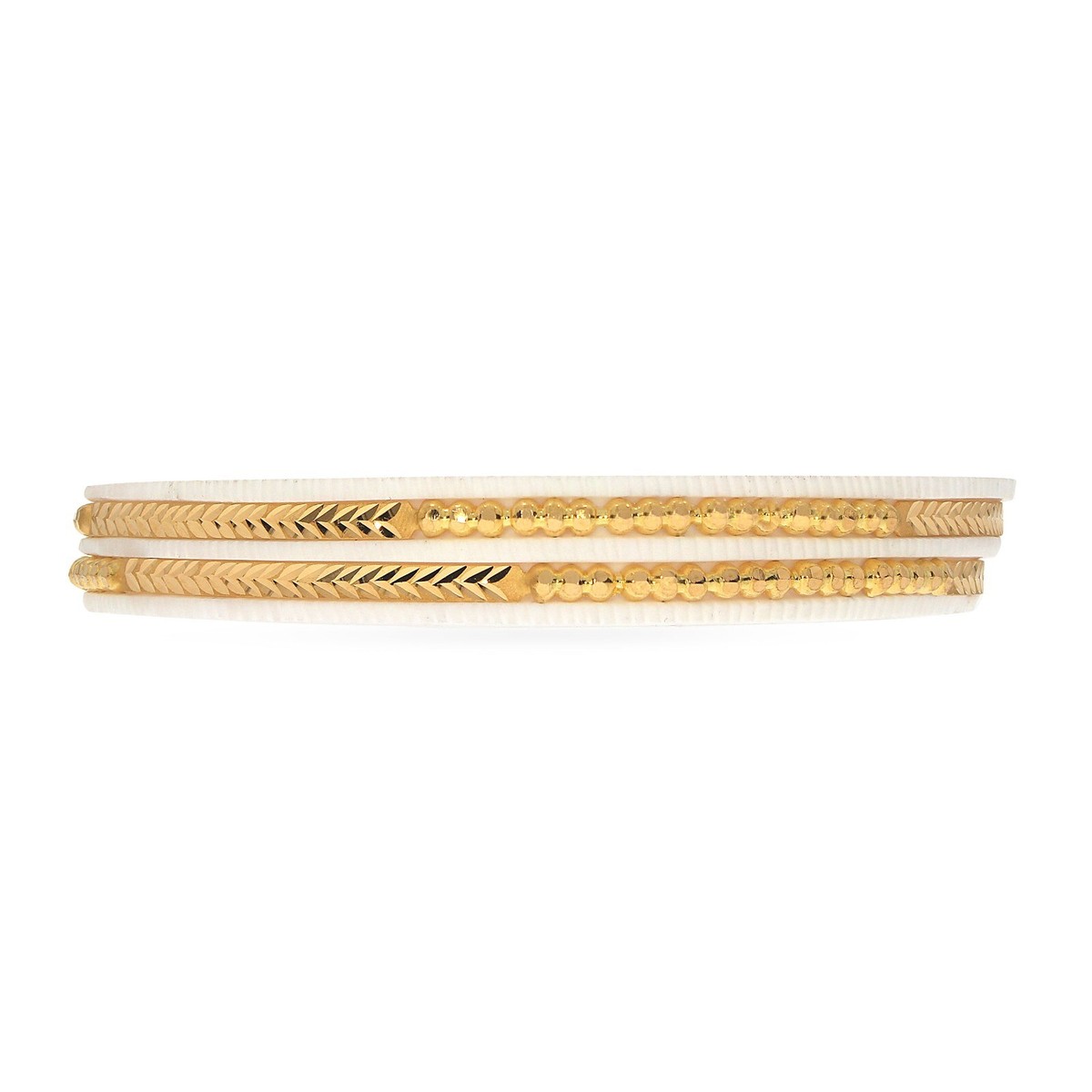 CHIEKO +  caviar bangle †  gold CHIEKO + caviar bangle † gold AKKAD China Clear Crystal Gold