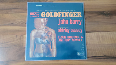 JAMES BOND 007 GOLDFINGER OST BLACK VINYL LP JOHN BARRY SHIRLEY BASSEY