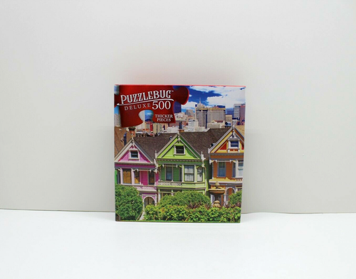 500 Pieces Jigsaw Puzzle Painted Ladies Houses 20 X 12 Puzzlebug Deluxe - Picture 3 of 3