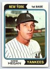 Mike Hegan  1974 Topps  #517 - Please see pics for cond.