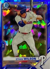 2021 Bowman Draft Chrome Sapphire - Ethan Wilson 1st Bowman #BDC-140