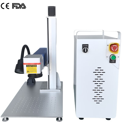 Raycus 50W Fiber Laser Marking Machine Metal Jewelry Engraver Motor Lift FDA