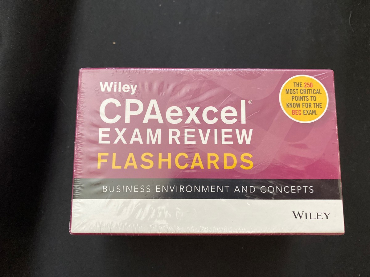 SEALED~ Wiley CPAexcel EXAM REVIEW Flashcards: Business