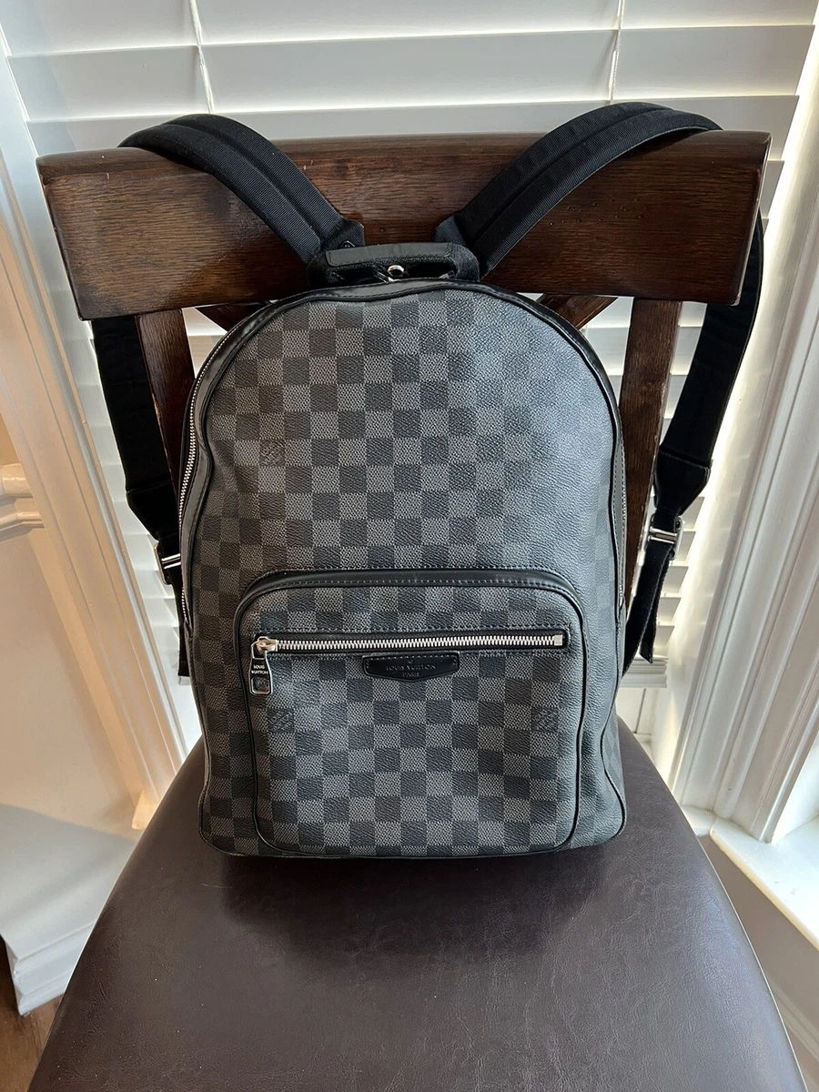 Authentic LOUIS VUITTON Josh backpack Damier Graphite Black Gray N41473  Preowned