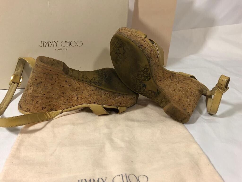 Authentic Jimmy Choo Women’s Shoes Sandals Platfo… - image 12