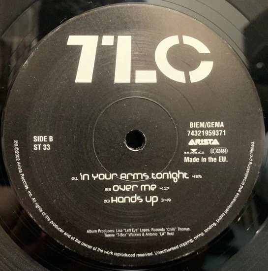 TLC 3D 2LP Vinyl 2002 EU Original Arista Records 74321959371 R&B Left Eye - Image 4 of 4